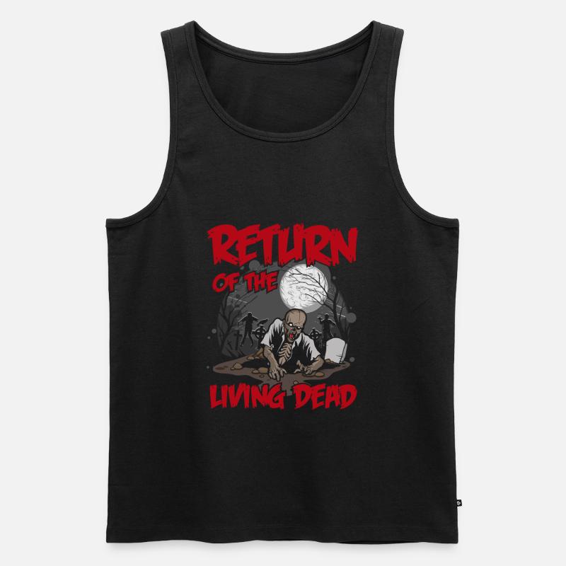 Living Dead Untote - Männer Premium Bio Tank Top - Schwarz