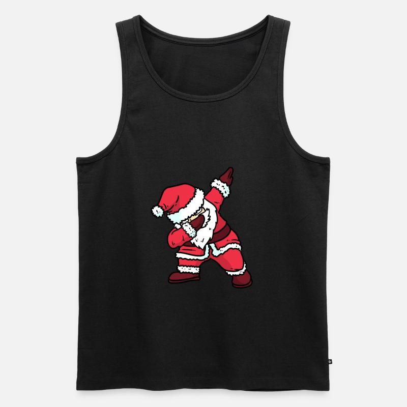 SANTA DAB - Männer Premium Bio Tank Top - Schwarz