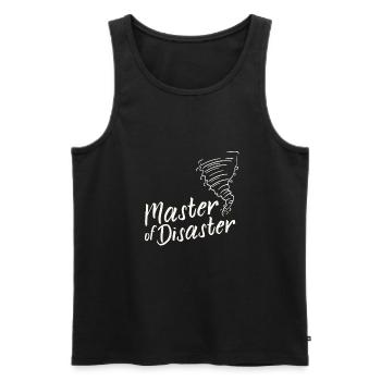Master of Disaster - Männer Premium Bio Tank Top - Schwarz - Vorne - AI Model Male 178 light (178cm)