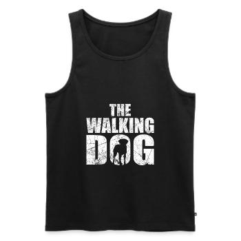 The Walking Dog - Männer Premium Bio Tank Top - Schwarz - Vorne - AI Model Male 178 light (178cm)