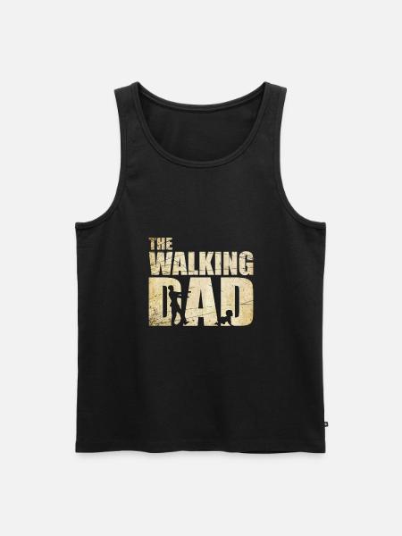The Walking Dad Fête des pères Messieurs - Débardeur bio Premium Homme - noir