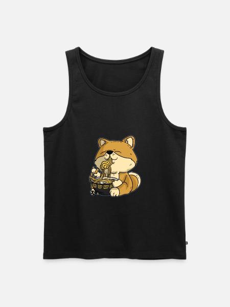 Ramen Hund Asiat Japan Hund Shiba inu - Herre Premium økologisk tanktop - sort