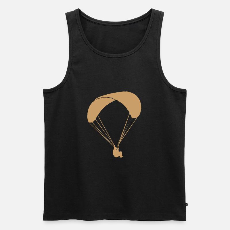 Paragleiter paragliding - Männer Premium Bio Tank Top - Schwarz