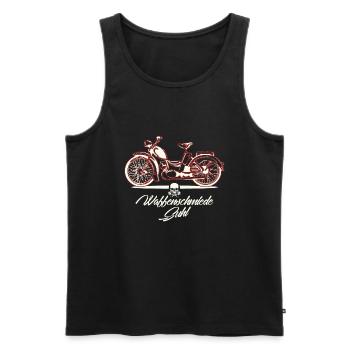 Simson SR2 - DDR Ostalgie Moped Suhl - Männer Premium Bio Tank Top - Schwarz - Vorne - AI Model Male 178 light (178cm)