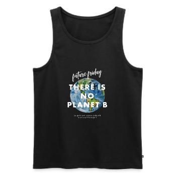 future friday planet b - Men's Premium Organic Tank Top - black - Front - AI Model Male 178 light (178cm)
