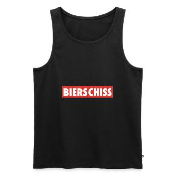 Bierschiss - Männer Premium Bio Tank Top - Schwarz - Vorne - Michal (187cm)