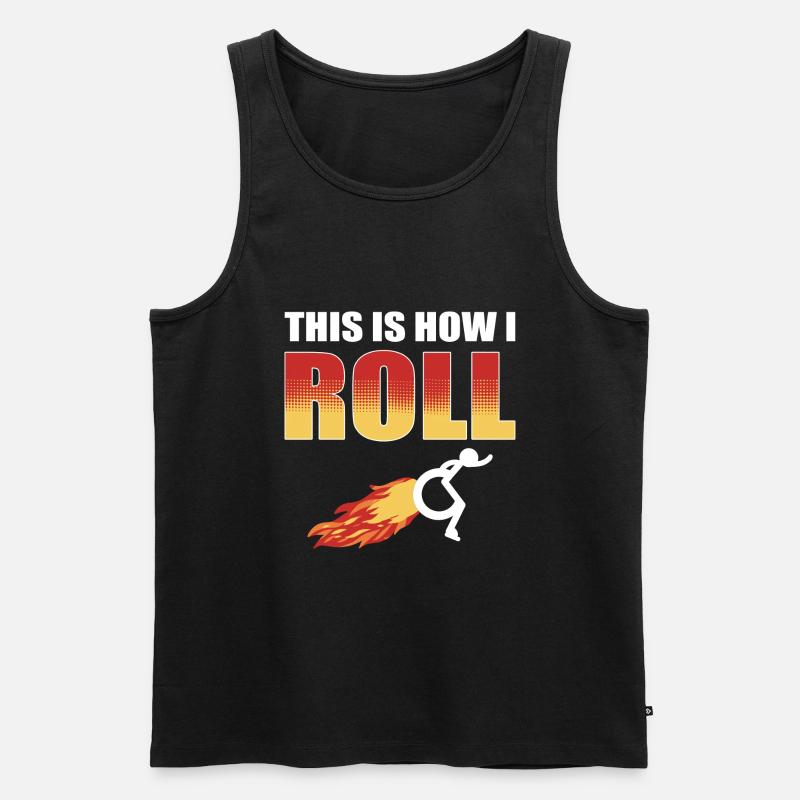 Rollstuhl - Männer Premium Bio Tank Top - Schwarz