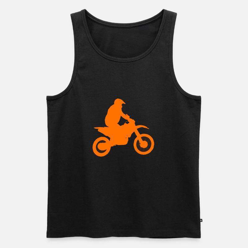 motorcross - Männer Premium Bio Tank Top - Schwarz