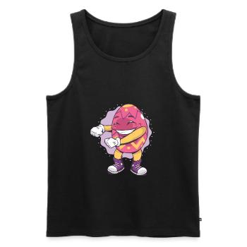 Osterei - Männer Premium Bio Tank Top - Schwarz - Vorne - AI Model Male 178 light (178cm)