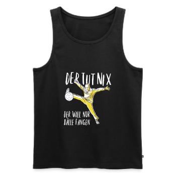 handball torwart handball handballer geschenk - Männer Premium Bio Tank Top - Schwarz - Vorne - Michal (187cm)