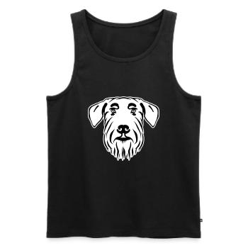 Giant schnauzer - Men's Premium Organic Tank Top - black - Front - AI Model Male 178 light (178cm)