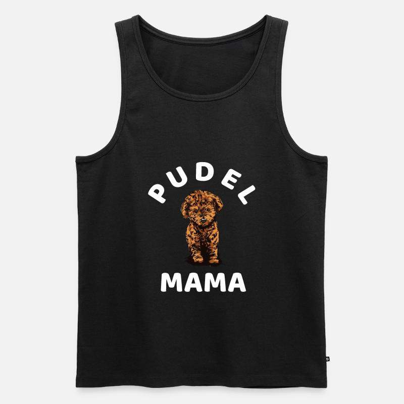 Pudel - Männer Premium Bio Tank Top - Schwarz