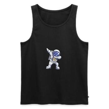 astronaute - Débardeur bio Premium Homme - noir - Devant - Michal (187cm)