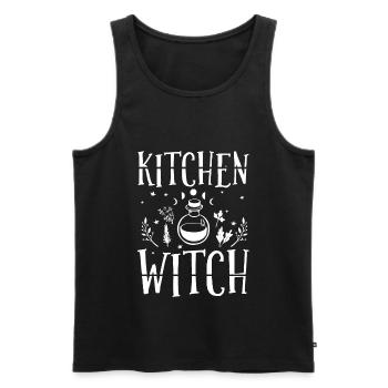 Hexen - Männer Premium Bio Tank Top - Schwarz - Vorne - AI Model Male 178 light (178cm)