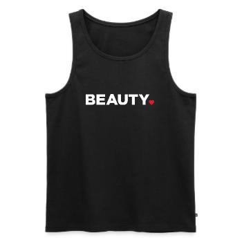 Beauté - Débardeur bio Premium Homme - noir - Devant - Michal (187cm)