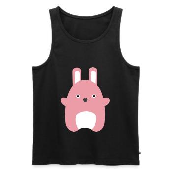 Cuddly toy Cute Cute Cute - Men's Premium Organic Tank Top - black - Front - AI Model Male 178 light (178cm)
