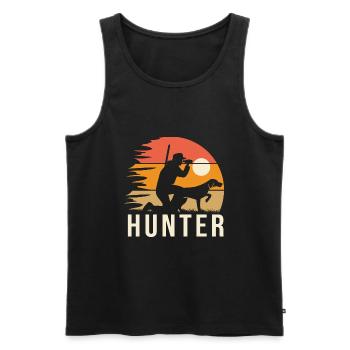 Jagd Jagd Cooles Geschenk für Jäger - Männer Premium Bio Tank Top - Schwarz - Vorne - AI Model Male 178 light (178cm)
