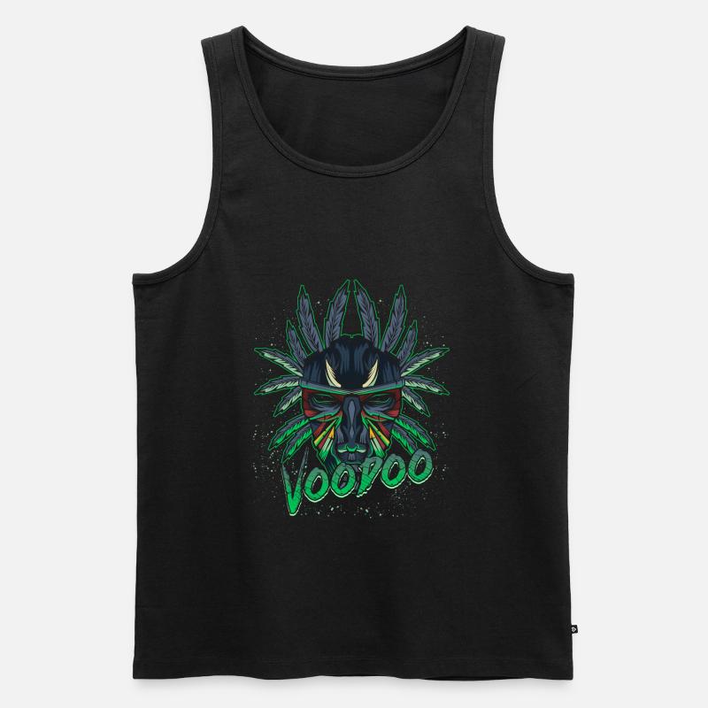 Cool Modern Voodoo Vodun - Männer Premium Bio Tank Top - Schwarz