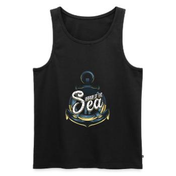 Sailor sailor gift - Men's Premium Organic Tank Top - black - Front - AI Model Male 178 light (178cm)