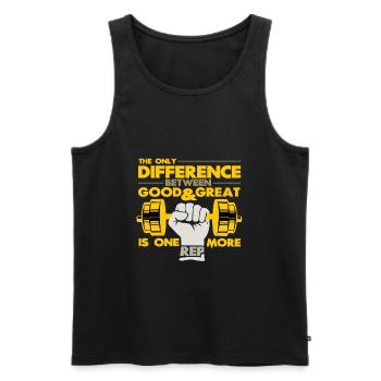 body builder - Men's Premium Organic Tank Top - black - Front - Michal (187cm)