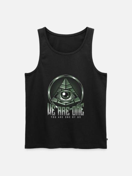 Illuminati's eye - Men's Premium Organic Tank Top - black