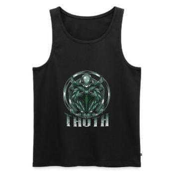 Gott der Weisheit Thoth Ägyptisch Ägypten Gottheit - Männer Premium Bio Tank Top - Schwarz - Vorne - AI Model Male 178 light (178cm)