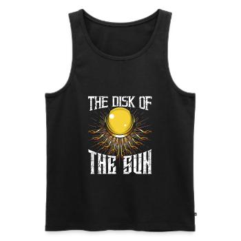 Egyptian sun disk - Men's Premium Organic Tank Top - black - Front - Michal (187cm)