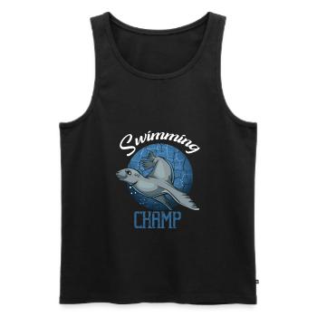 Seelöwe - Männer Premium Bio Tank Top - Schwarz - Vorne - AI Model Male 178 light (178cm)