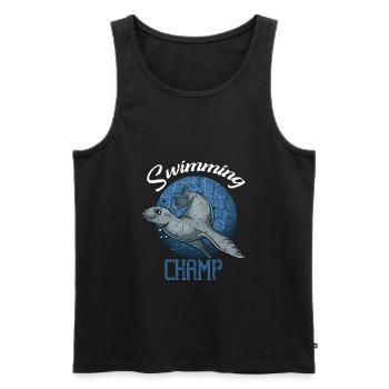 Seehund Seelöwe Seerobbe Ohrenrobbe Robbe Wildnis - Männer Premium Bio Tank Top - Schwarz - Vorne - AI Model Male 178 light (178cm)
