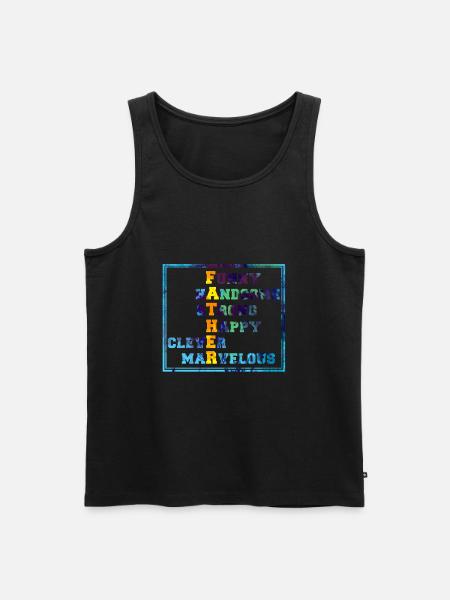 Father's Day - Men's Premium Organic Tank Top - black