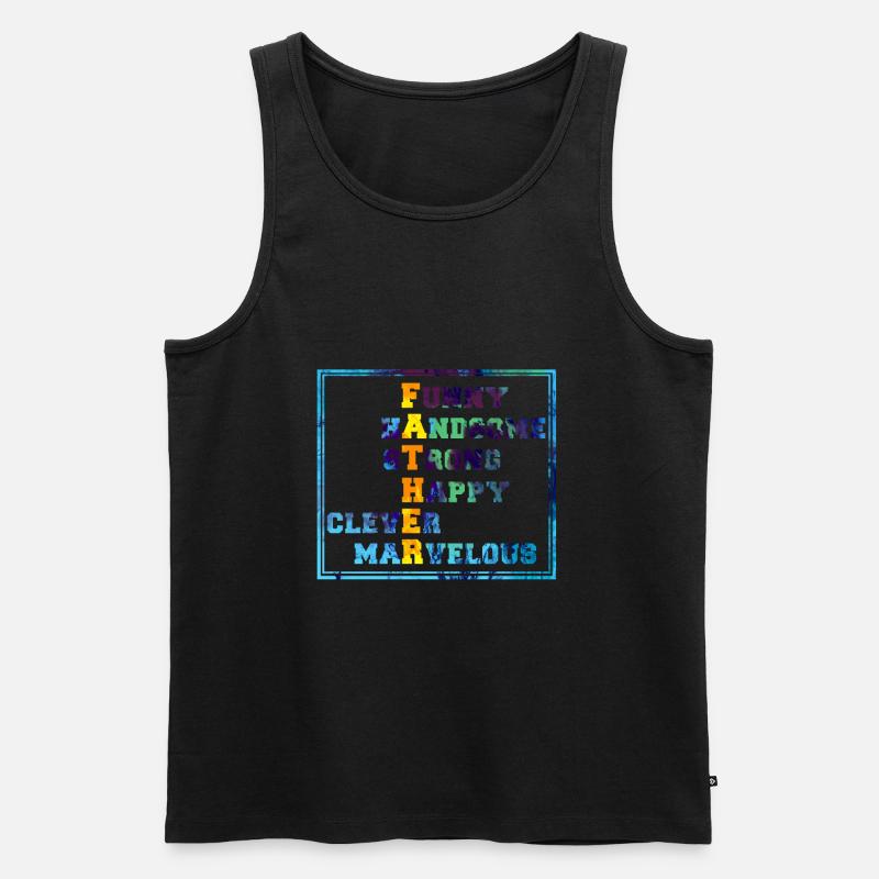 Vatertag - Männer Premium Bio Tank Top - Schwarz