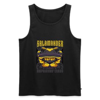 salamander - Men's Premium Organic Tank Top - black - Front - Michal (187cm)