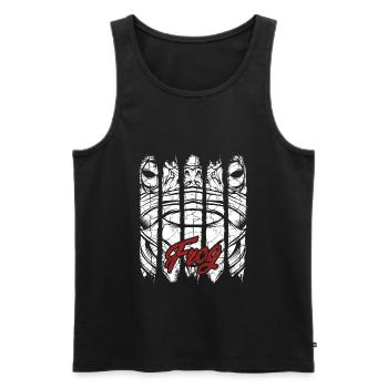 Frosch - Männer Premium Bio Tank Top - Schwarz - Vorne - Michal (187cm)