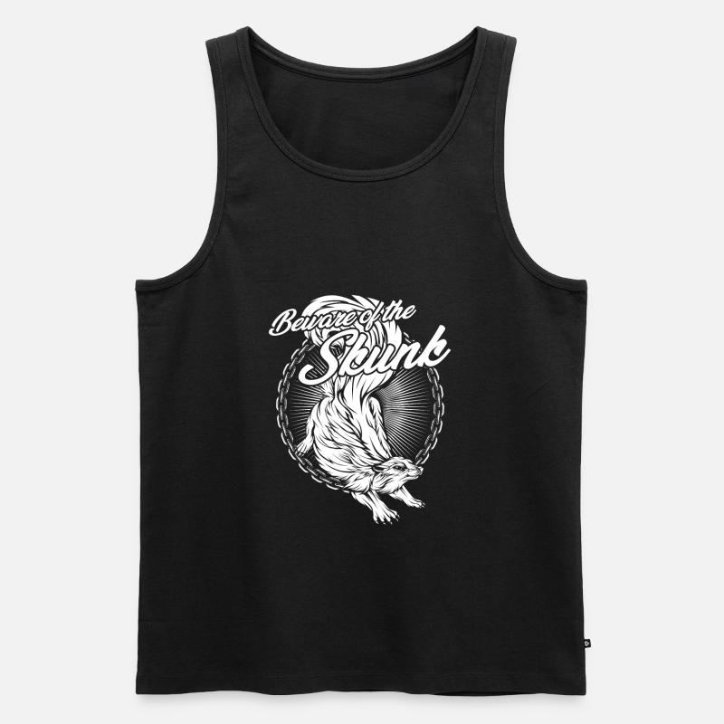 Stinktier - Männer Premium Bio Tank Top - Schwarz
