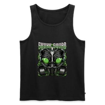 Skunk Squad Gas Mask Abstract Cadeau de Skunk - Débardeur bio Premium Homme - noir - Devant - Michal (187cm)