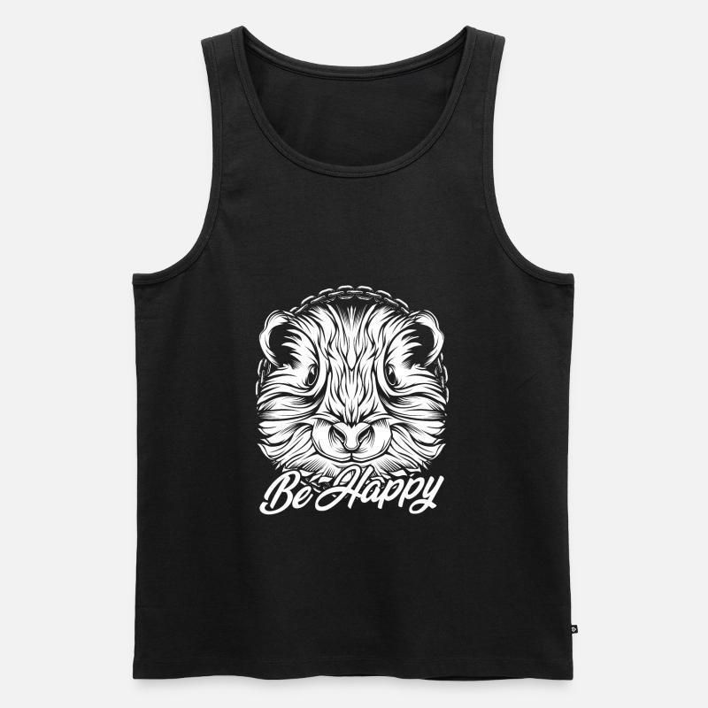 Hamster - Männer Premium Bio Tank Top - Schwarz