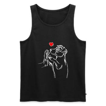 Jack Russell Terrier Dear Mistress Dogs - Men's Premium Organic Tank Top - black - Front - Michal (187cm)