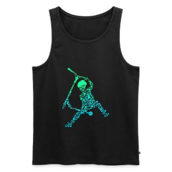 Scooter Stunt Kick Scooter cadeau - Débardeur bio Premium Homme - noir - Devant - AI Model Male 178 light (178cm)