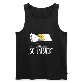 Offizielles Schlafshirt Nymphensittich - Männer Premium Bio Tank Top - Schwarz - Vorne - Michal (187cm)