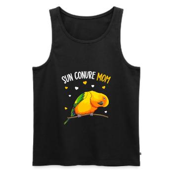 Sonnensittich MamaVogel Liebhaberin - Männer Premium Bio Tank Top - Schwarz - Vorne - Michal (187cm)