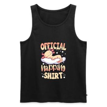 Axolotl Schlafshirt Geschenk - Männer Premium Bio Tank Top - Schwarz - Vorne - Michal (187cm)