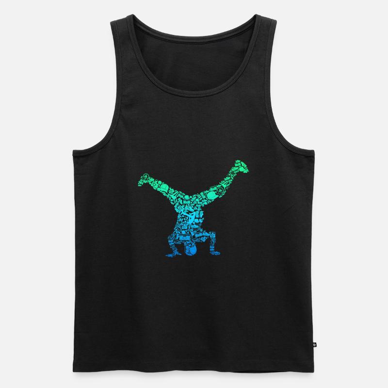 Breakdance Breakdancer Breakdancing - Men's Premium Organic Tank Top - black