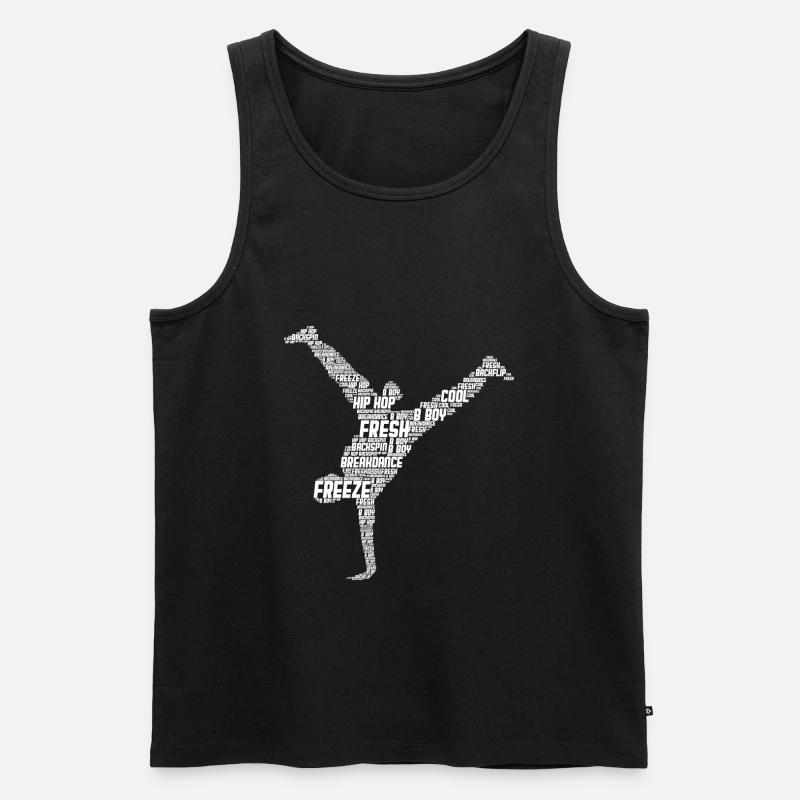 Breakdance Breakdancer Breakdancing - Männer Premium Bio Tank Top - Schwarz