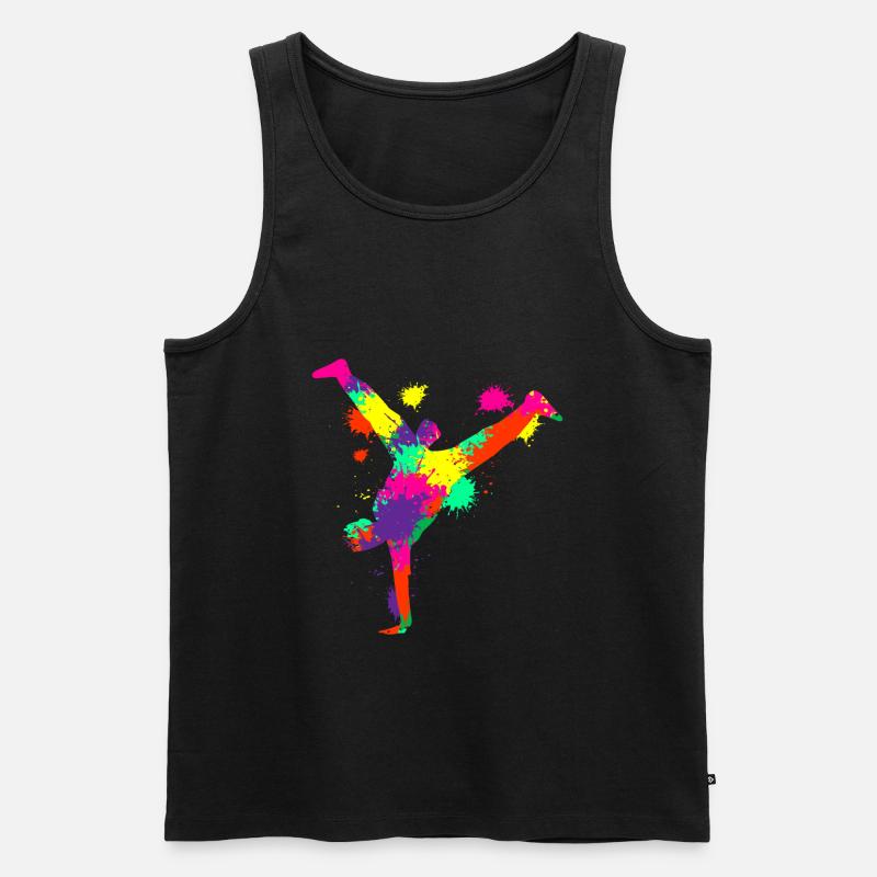 Breakdancer Breakdance Breakdancing - Männer Premium Bio Tank Top - Schwarz