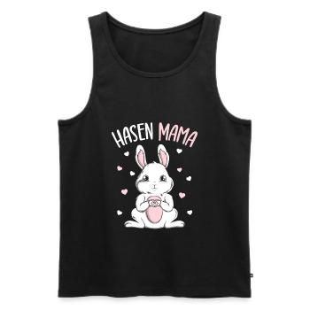 Rabbit Rabbit Mama Rabbit - Men's Premium Organic Tank Top - black - Front - AI Model Male 178 light (178cm)