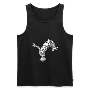 Parkour Extreme Sports Parcour Men Boys - Men's Premium Organic Tank Top - black - Front - AI Model Male 178 light (178cm)