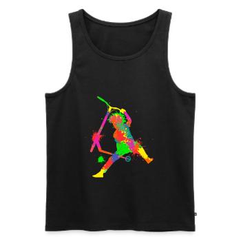 Stunt Scooter Scooter E-Scooter Kids - Men's Premium Organic Tank Top - black - Front - AI Model Male 178 light (178cm)