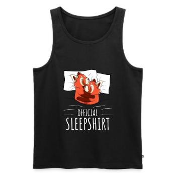 Red Panda Sleeping Shirt Red Panda Gift - Men's Premium Organic Tank Top - black - Front - AI Model Male 178 light (178cm)