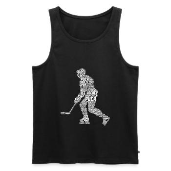Hockey sur glace Hockey sur glace Hommes Enfants - Débardeur bio Premium Homme - noir - Devant - Michal (187cm)
