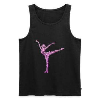 Figure Skating Figure Skater Skates - Men's Premium Organic Tank Top - black - Front - Michal (187cm)